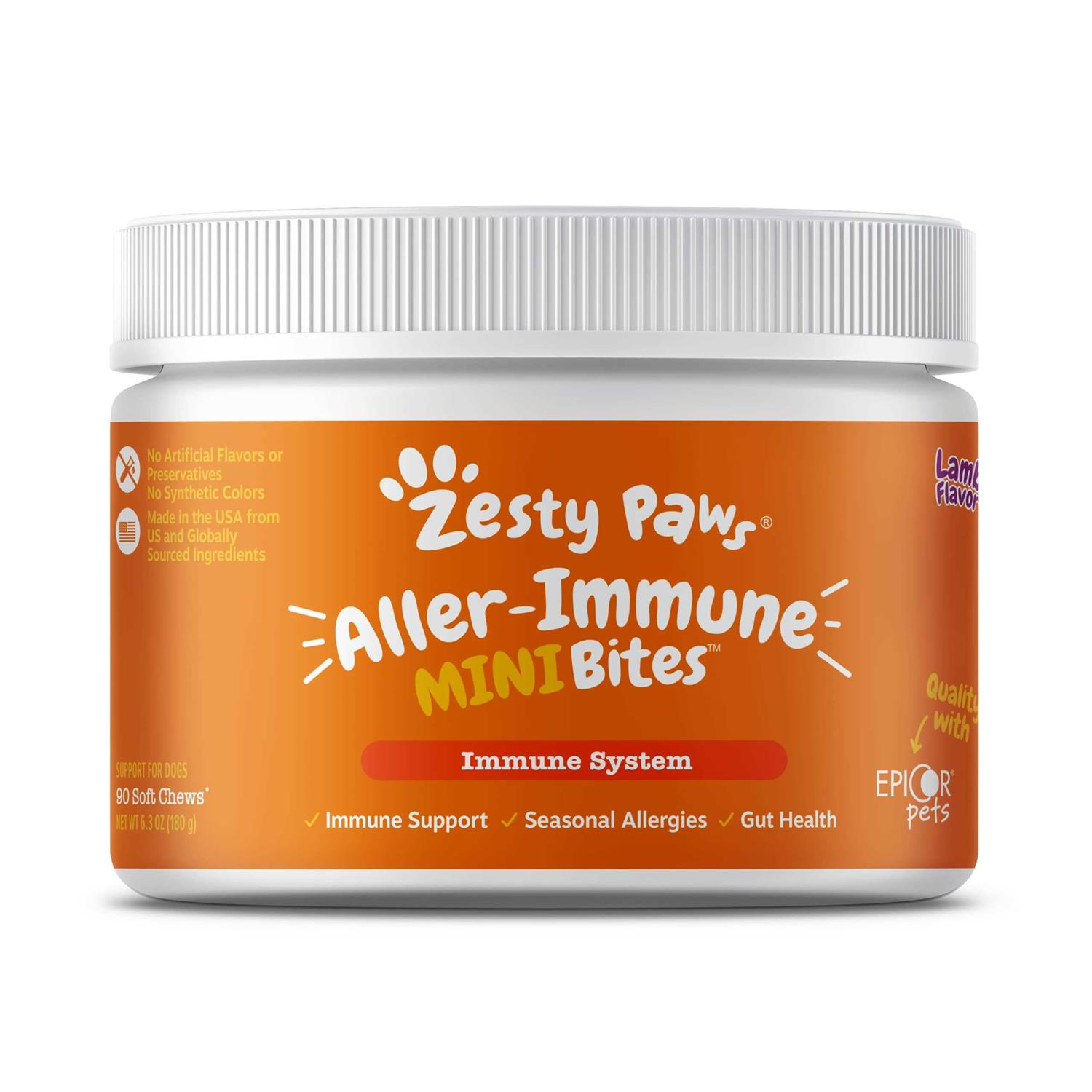 Zesty Paws Lamb Allergy & Immune Mini Bites for Dogs