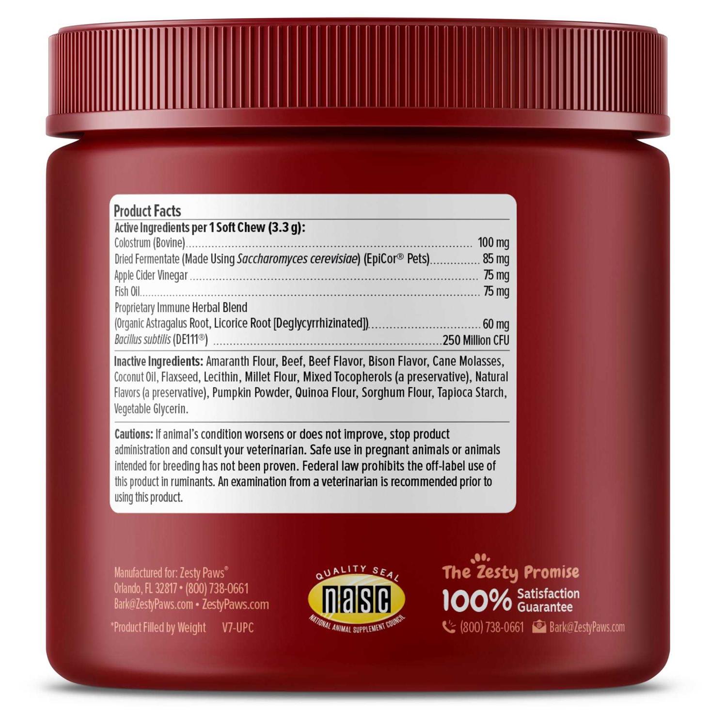 Alternative view of Zesty Paws Dog Allergy Relief Anti Itch Supplement Omega 3 Probiotics for Dogs