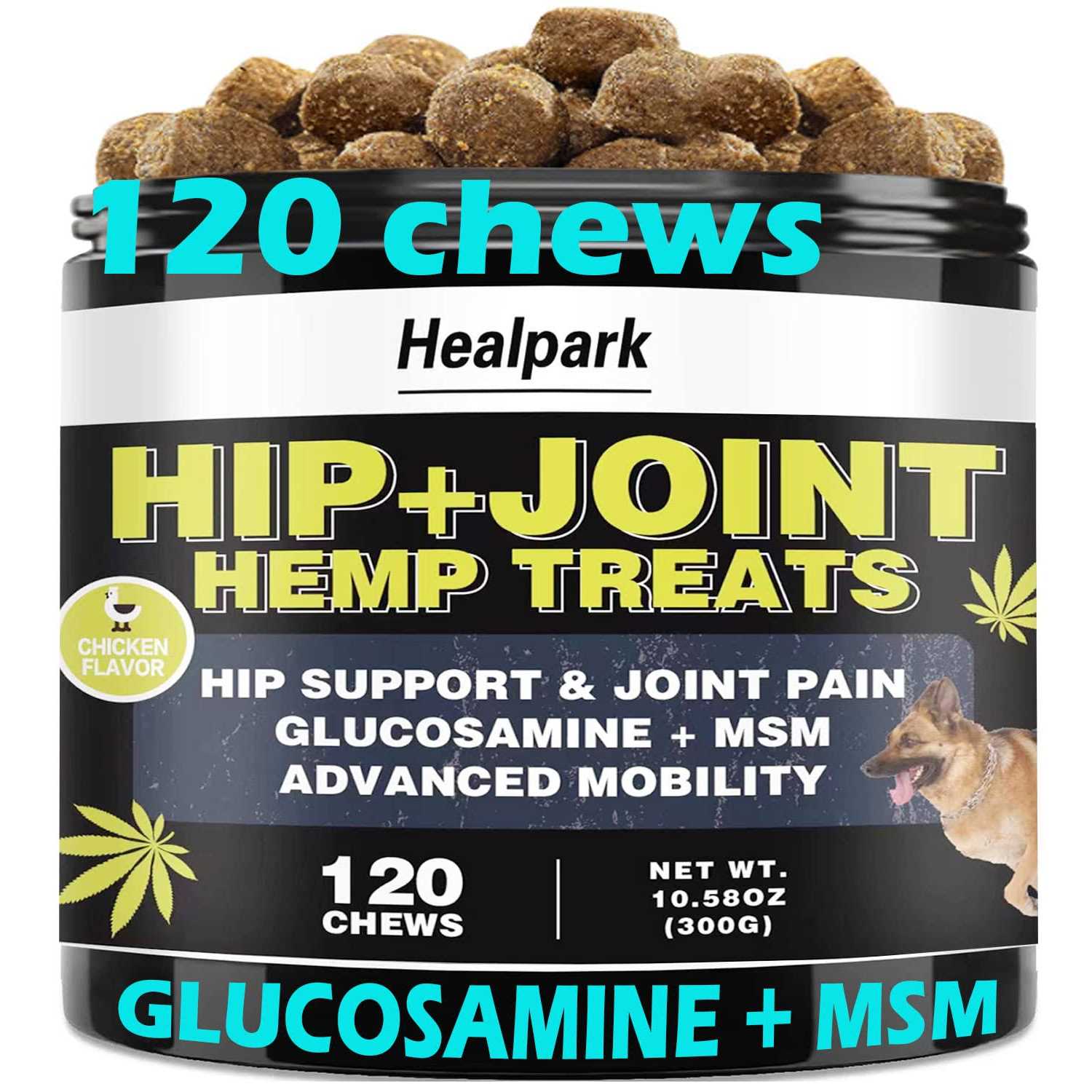 Hemp Hip and Joint Supplement for Dogs Glucosamine for Dogs