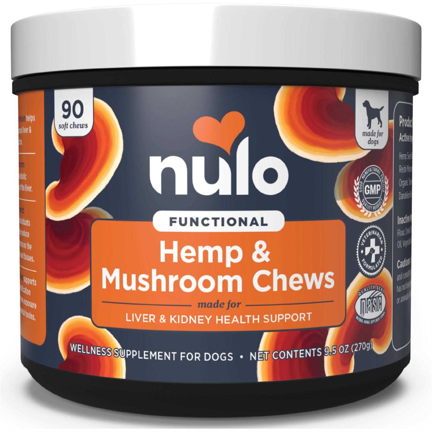 Nulo Functional Hemp & Mushroom Soft Chew Dog Supplement