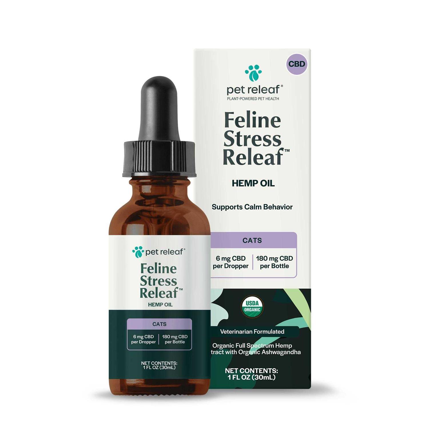 Pet Releaf Feline Stress Releaf Organic Oil for Cats