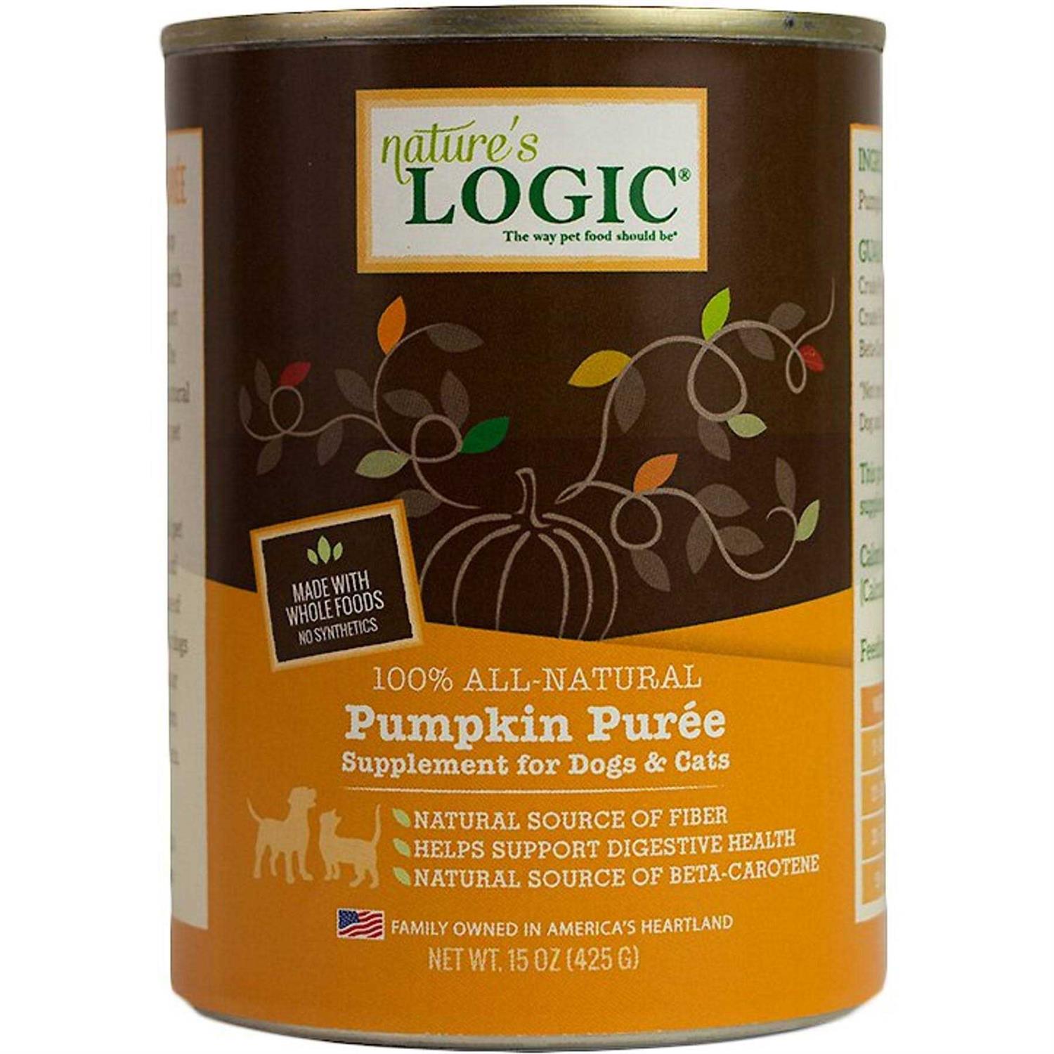 Nature's Logic Pumpkin Puree Dog & Cat Food Supplement
