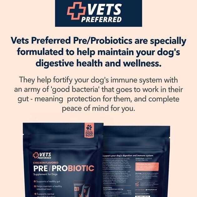Alternative view of Vets Preferred Chicken Flavored Pre-Probiotic Powder Supplement for Dogs 30 Sticks