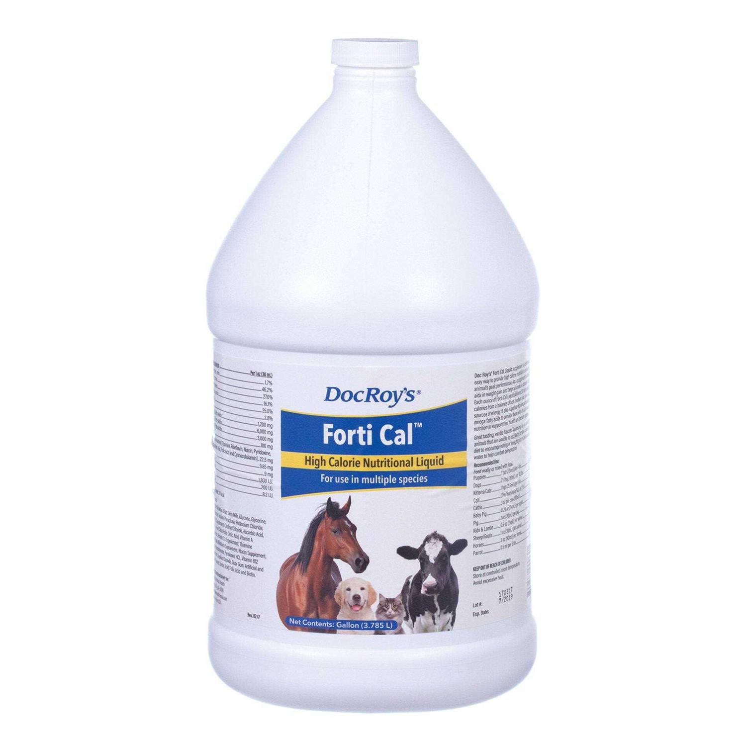 Revival Animal Health Doc Roy's Forti Cal High Calorie Nutritional Energy Liquid Supplement