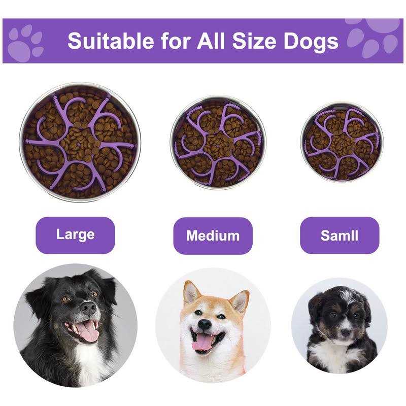 Alternative view of Anipaw Dog Slow Feeder Dog Bowls Silicone Spiral Dog Food Bowls Feeder Insert to Slow Down Eating for Large Medium Small Breed Dogs Perfect