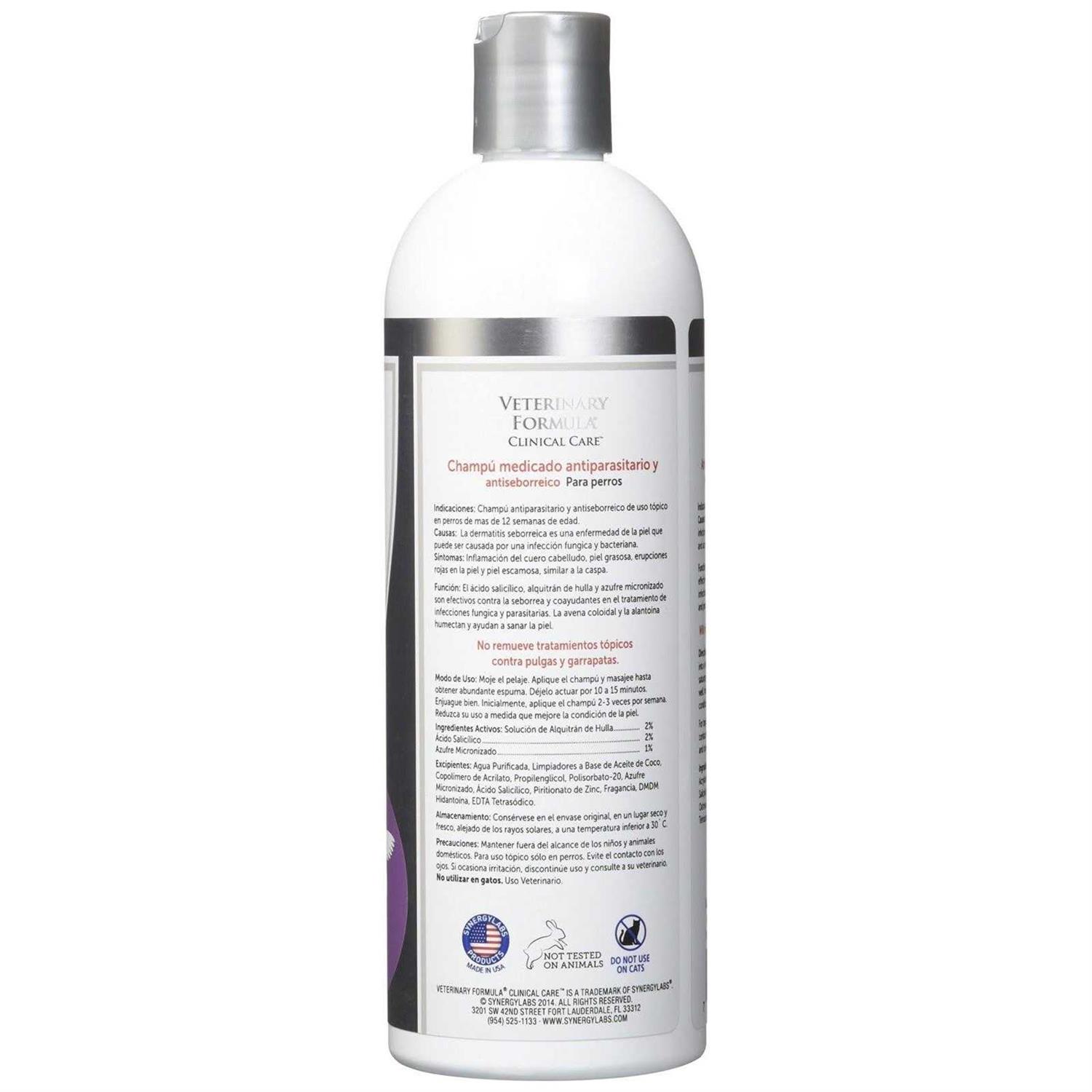 Alternative view of Veterinary Formula Clinical Care Antiparasitic & Antiseborrheic Medicated Shampoo