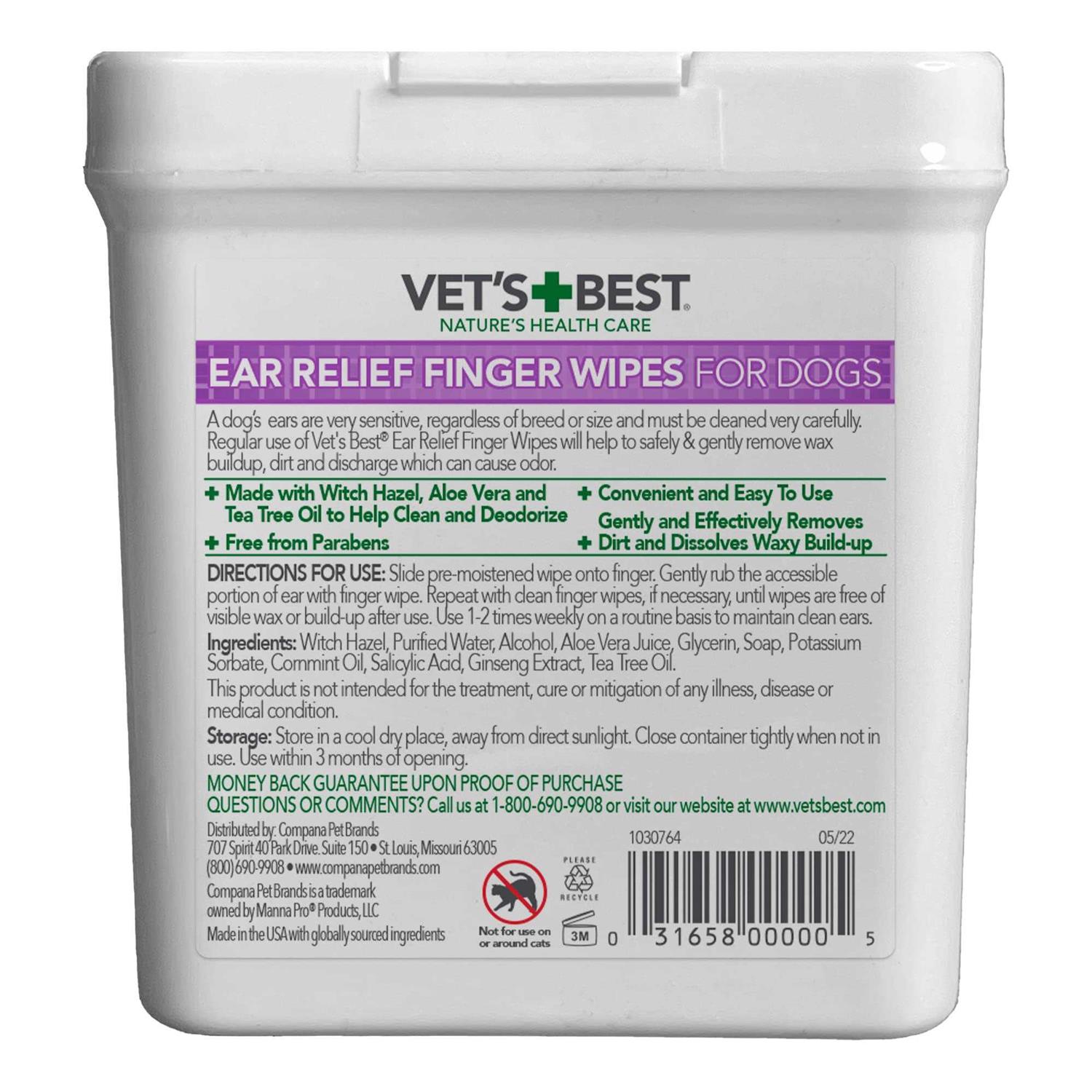 Alternative view of Vets Best Ear Finger Pads 50 Pads for Dogs