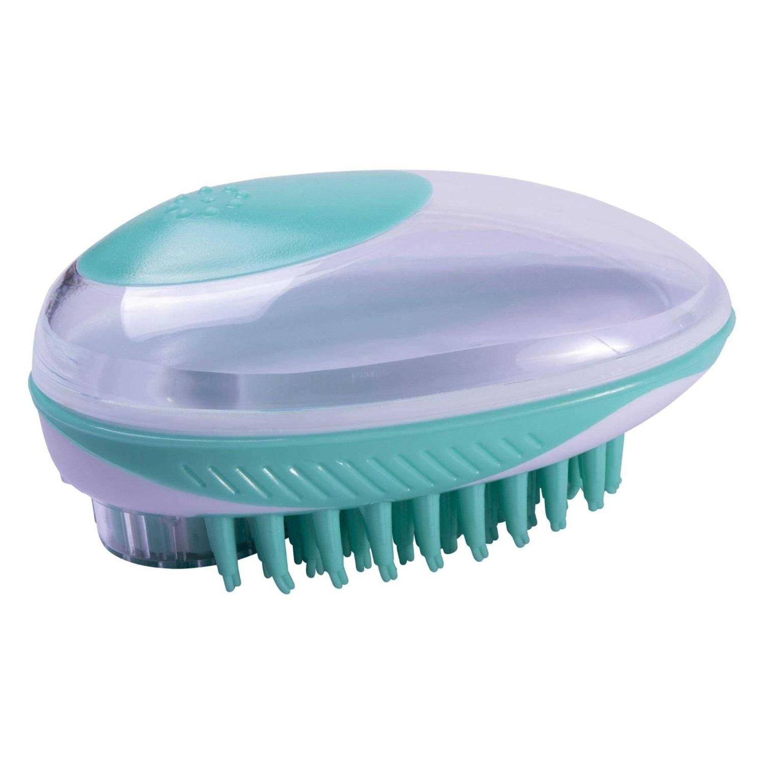 Pet Life Swasher Shampoo Dispensing Massage and Bathing Brush
