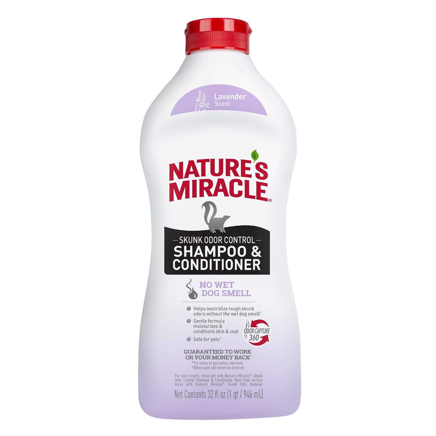 Nature's Miracle Skunk Odor Control Shampoo & Conditioner Lavender Scent