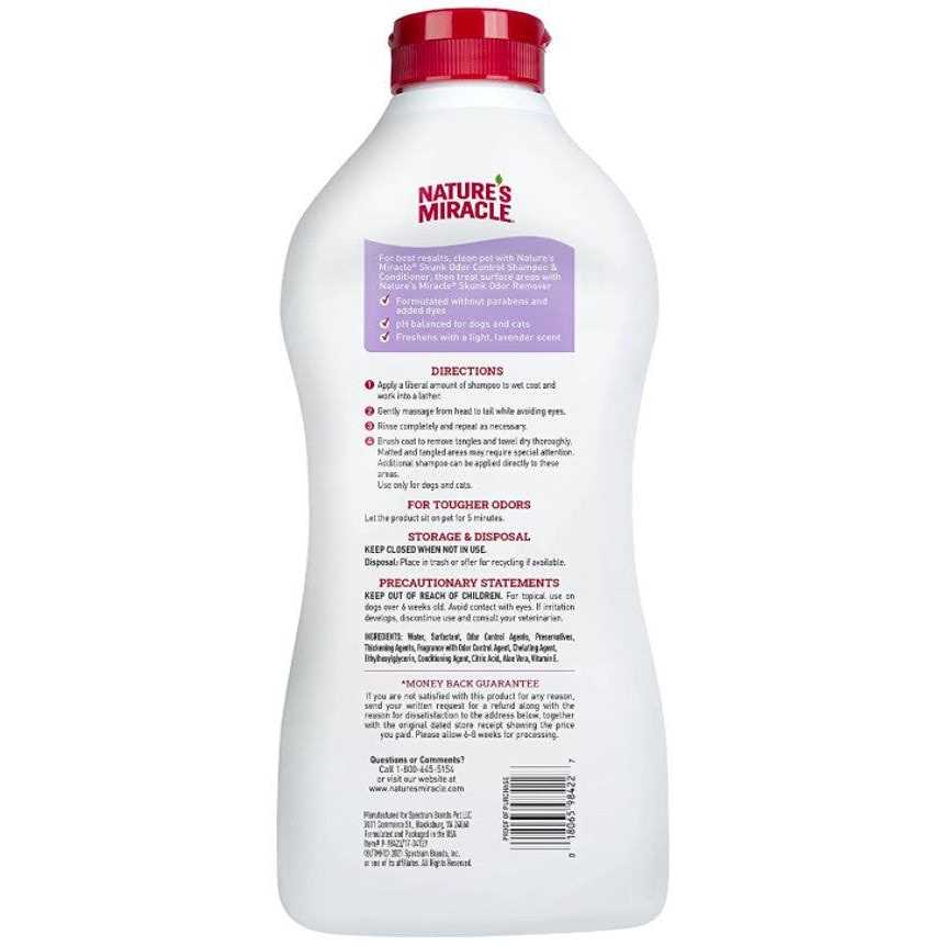 Alternative view of Nature's Miracle Skunk Odor Control Shampoo & Conditioner Lavender Scent
