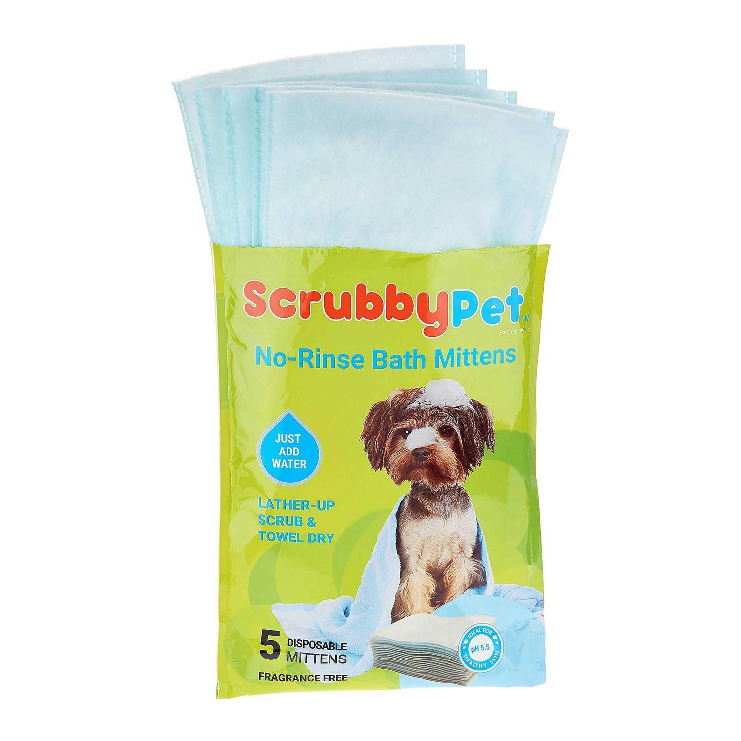 ScrubbyPet No Rinse Pet Bath Mittens