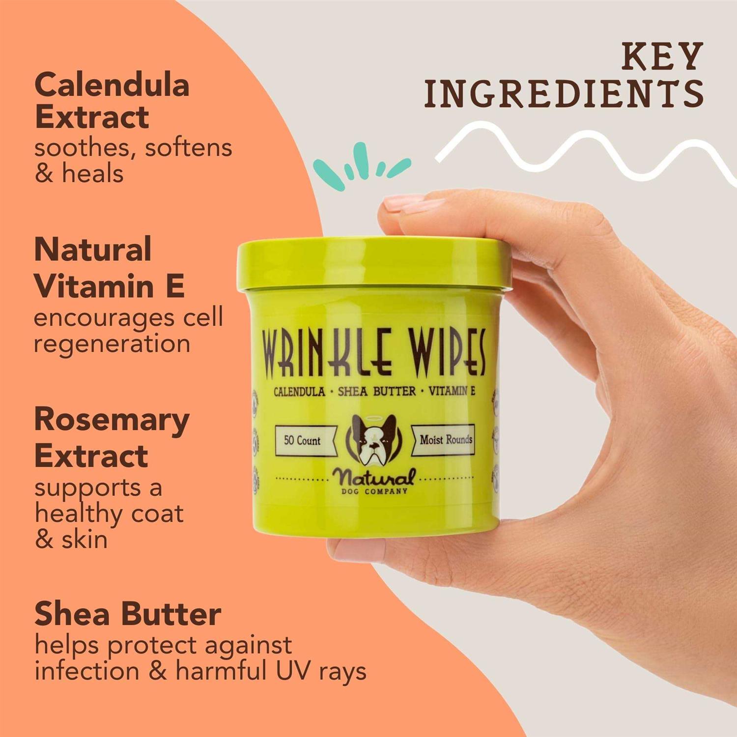 Alternative view of Natural Dog Company Wrinkle Wipes