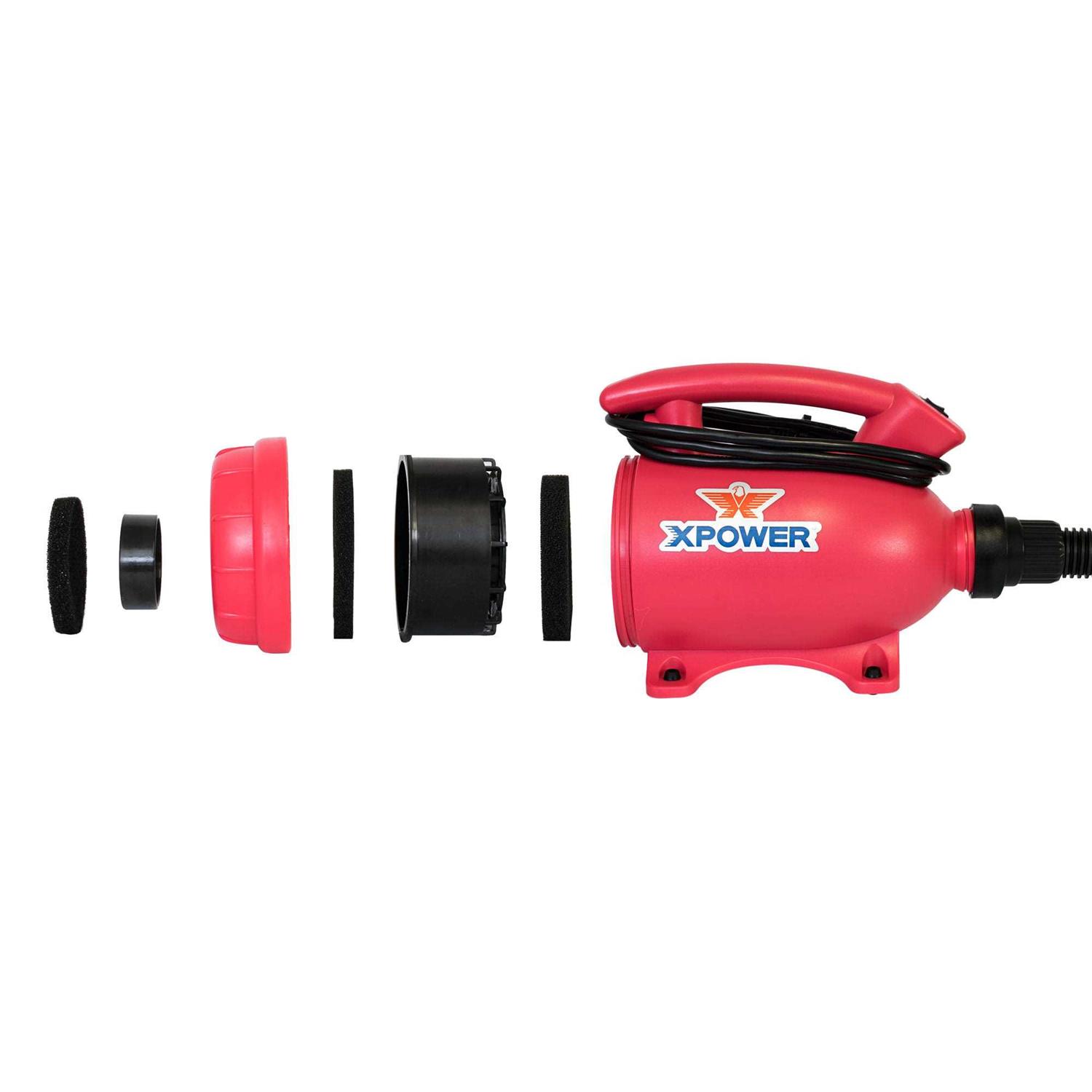 Alternative view of XPOWER B-55 Home Pet Grooming Force Dryer Vacuum