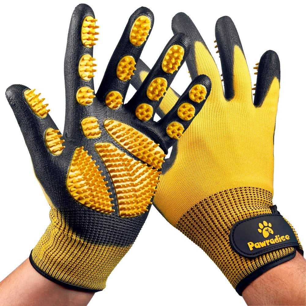 Pawradise Pet Grooming and Bathing Gloves Effective Pet Hair Remover for Cats