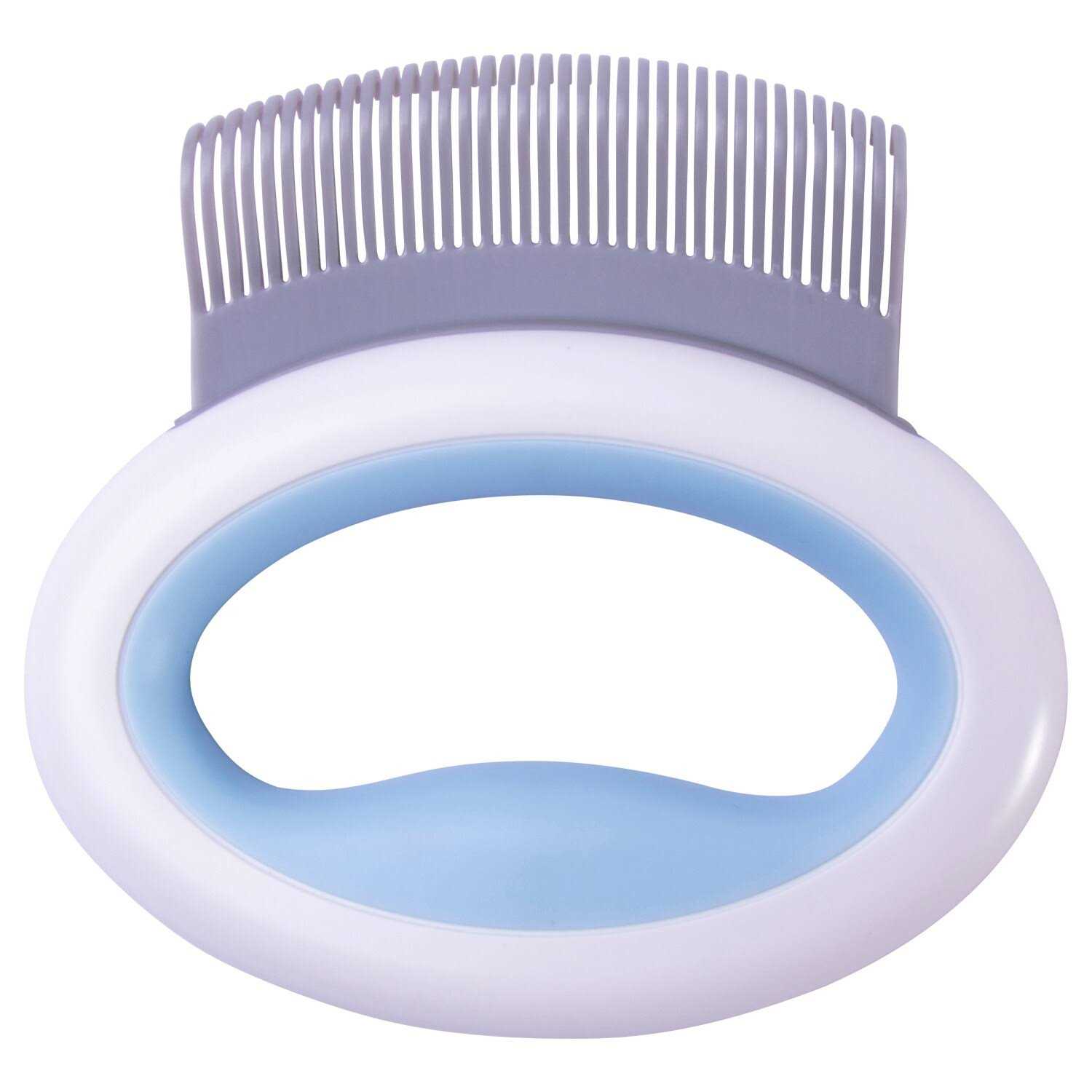 Alternative view of Pet Life Knuckler Handheld Travel Flexible Grooming Pet Rake Comb