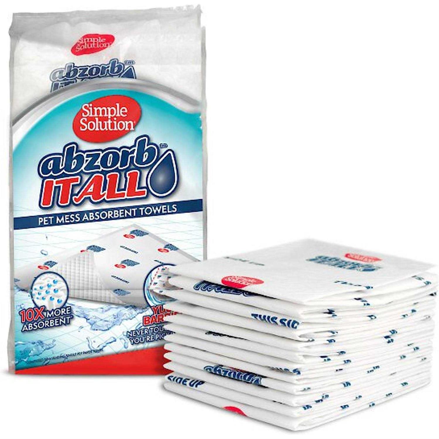 Simple Solution Abzorbitall Pet Stain & Odor Absorbent Towels