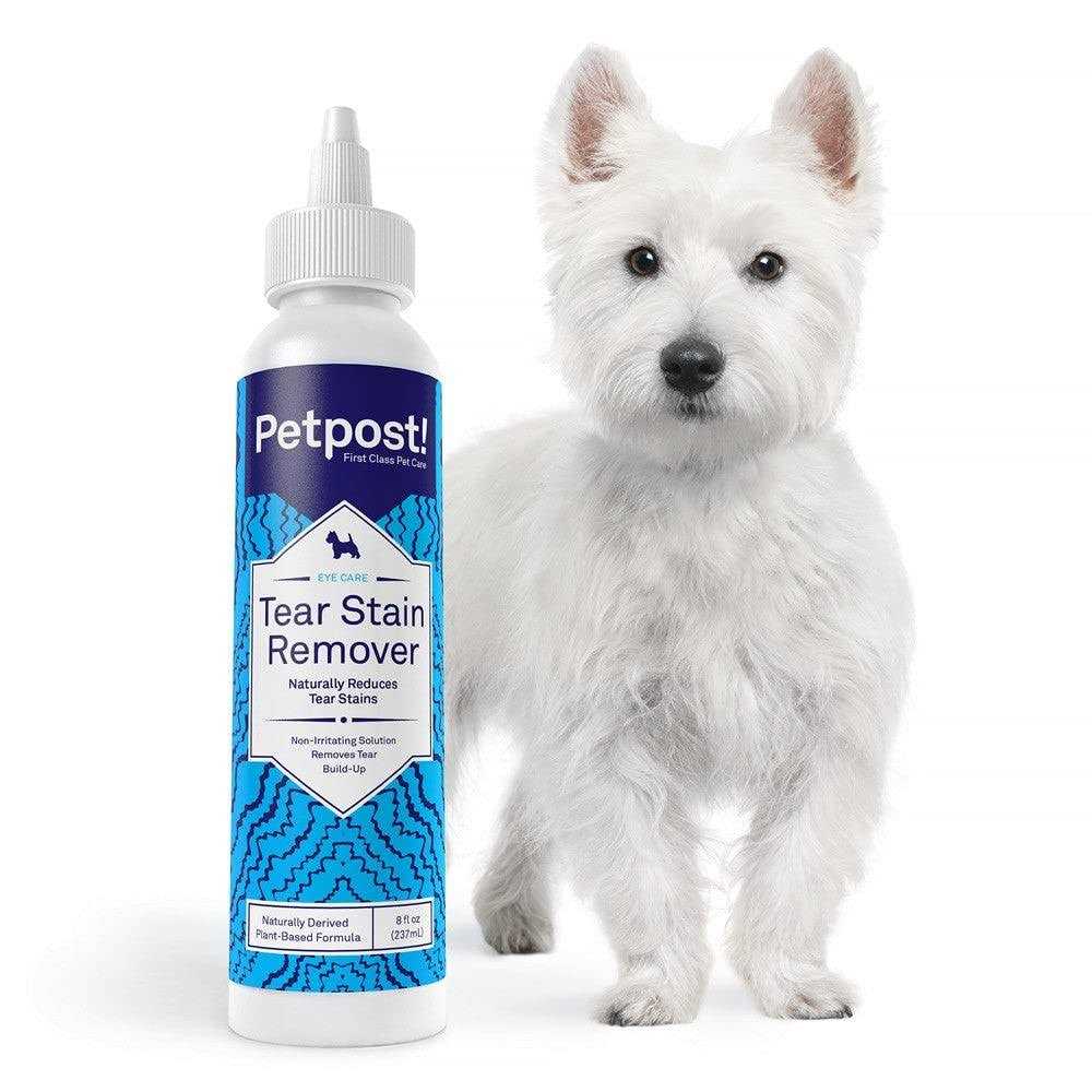 Petpost Tear Stain Remover for Dogs Best Natural Eye Treatment for White Fur