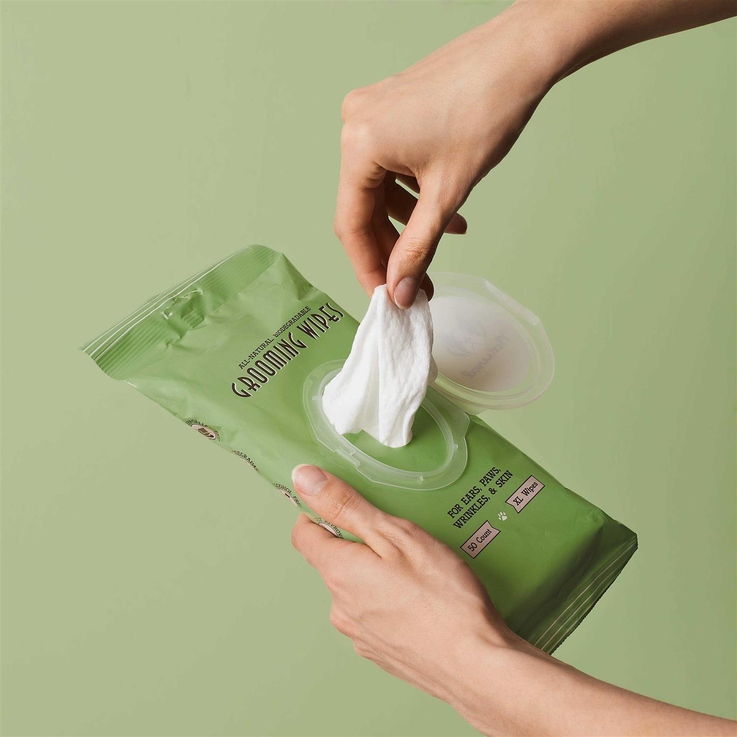 Alternative view of Natural Dog Company Grooming Wipes