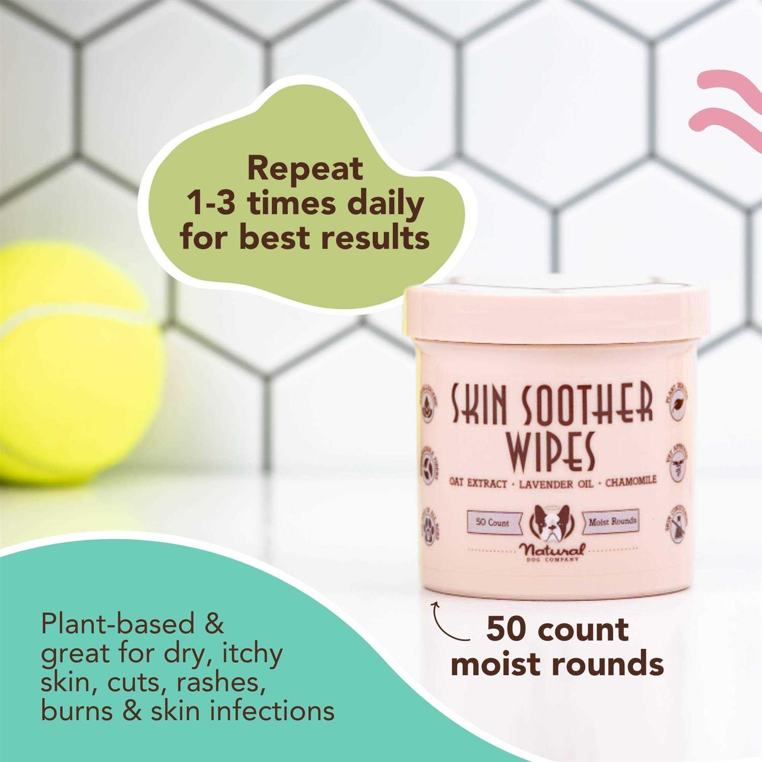 Alternative view of Natural Dog Company Skin Soother Wipes