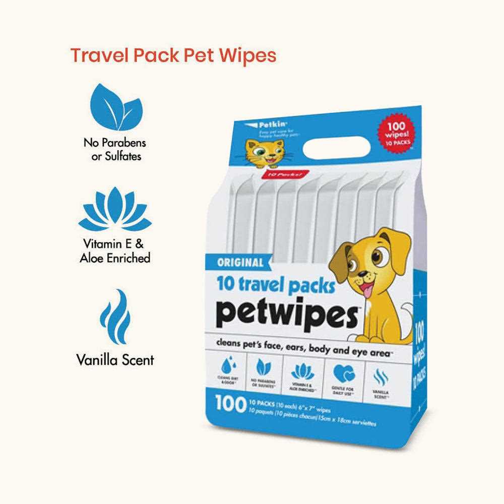 Alternative view of Petkin Original Travel Pack Vanilla Scented Dog & Cat Wipes