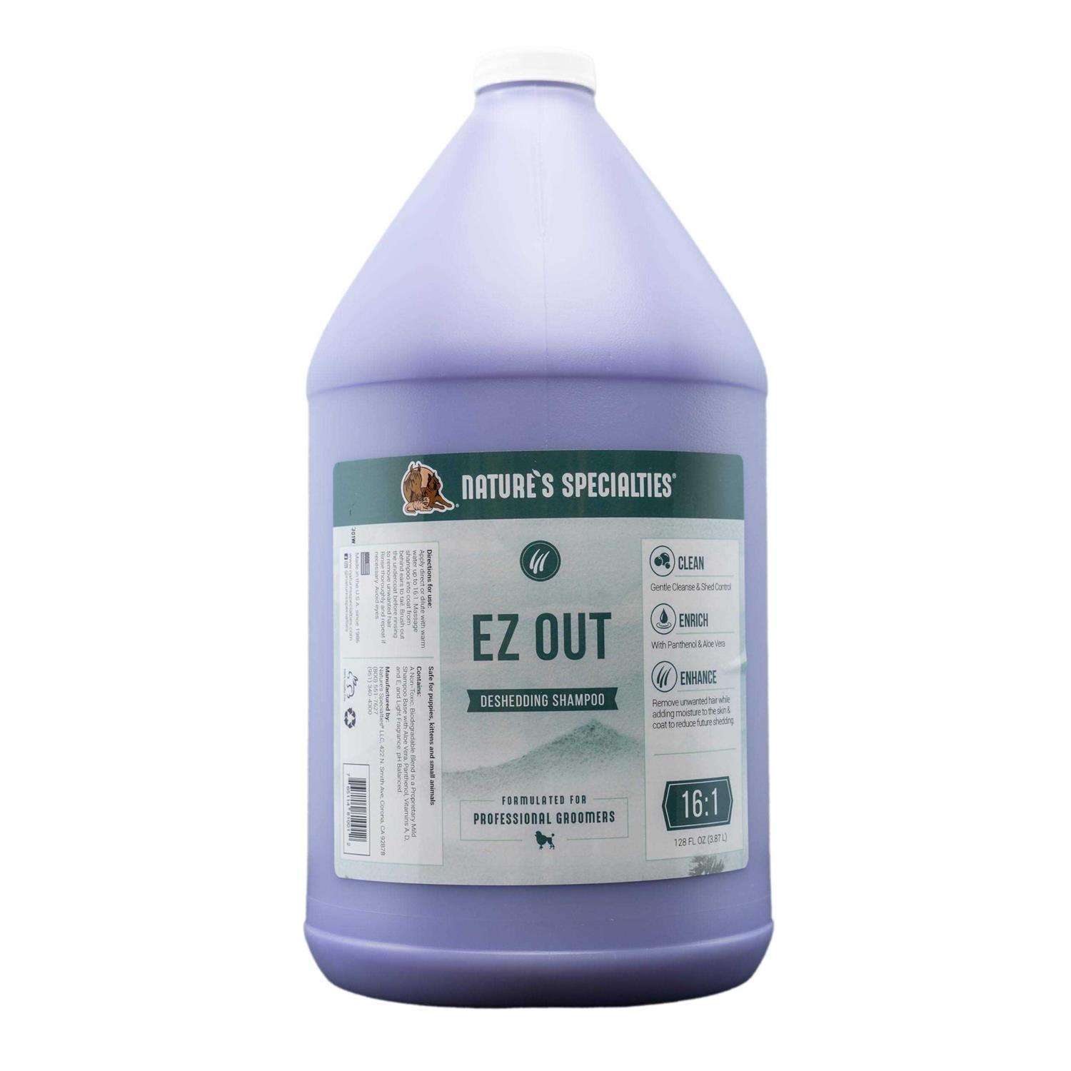 Nature's Specialties EZ Out Deshedding Shampoo for Dogs Cats
