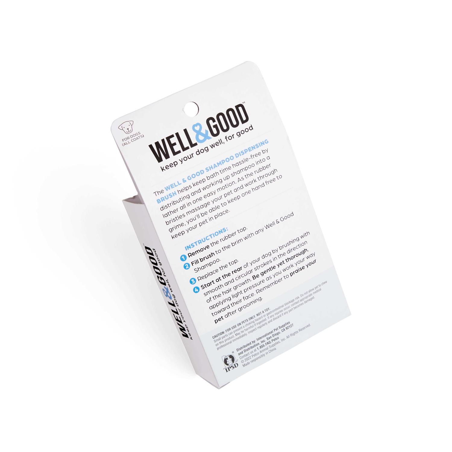 Alternative view of Well & Good Curry Shampoo Dispensing Brush for Dogs
