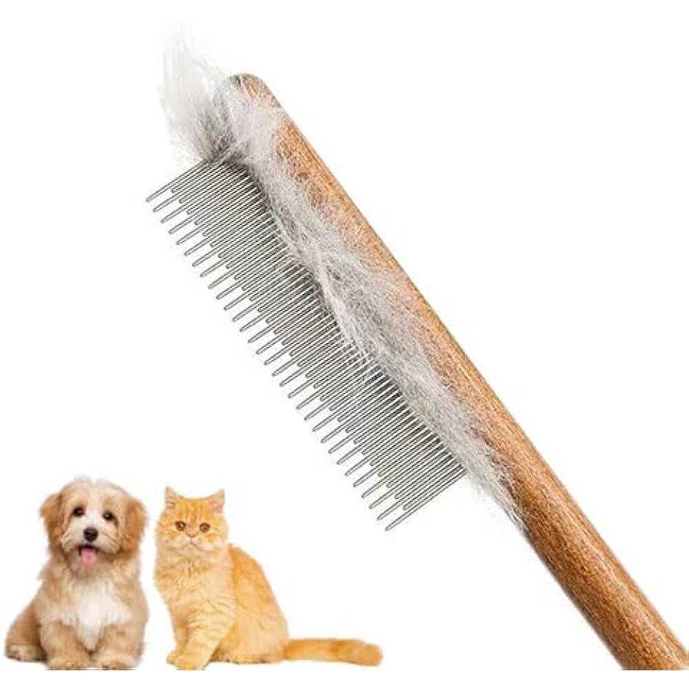 Alternative view of YDDPET Cat comb,dog comb,Solid Wood Pet comb Grooming Tool for Cats,Dogs and rabbits