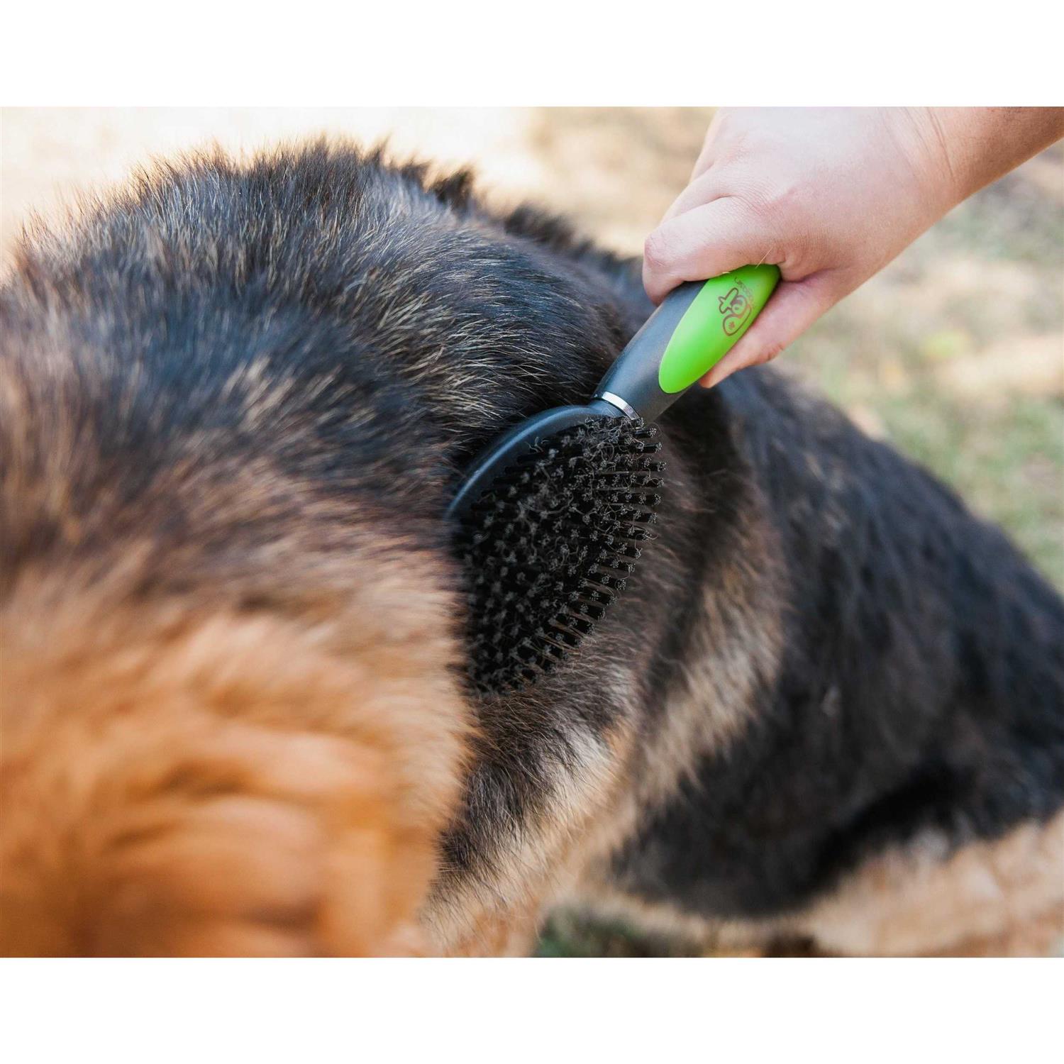 Alternative view of Pet Magasin Professional Grooming Brushes Double Sided Brush Long Tooth Undercoat Dog Rake & De-Matting Comb for Dogs