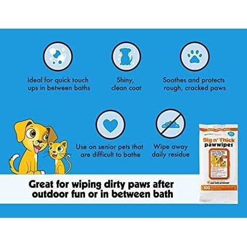 Alternative view of Petkin Big N' Thick Paw Wipes 100