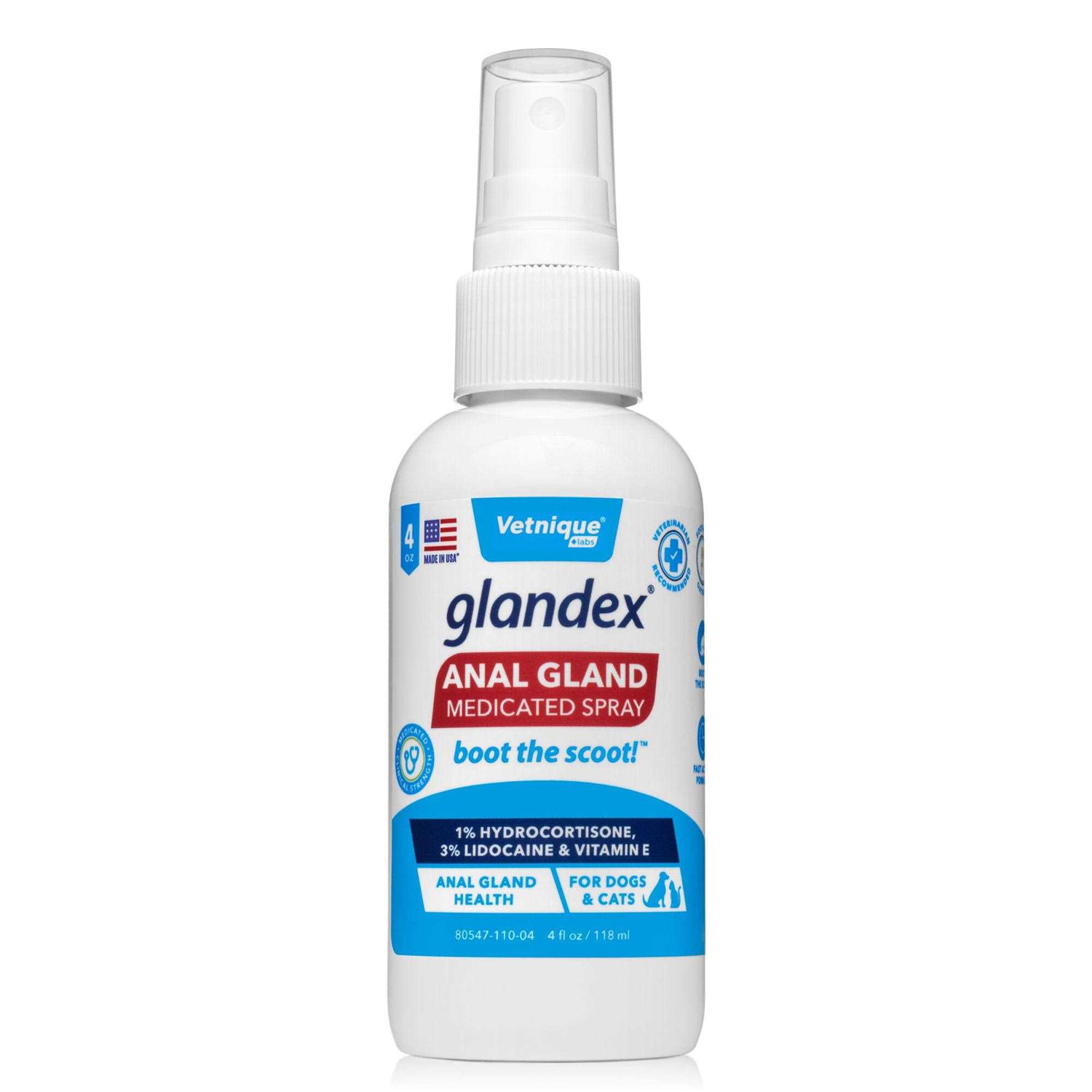 Glandex Medicated Anal Gland Spray for Dogs & Cats