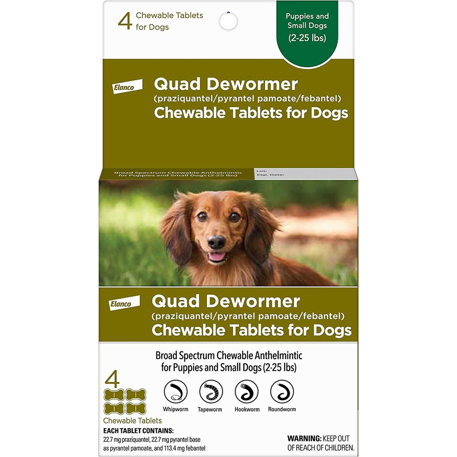 Bayer Quad Dewormer for Small Dogs