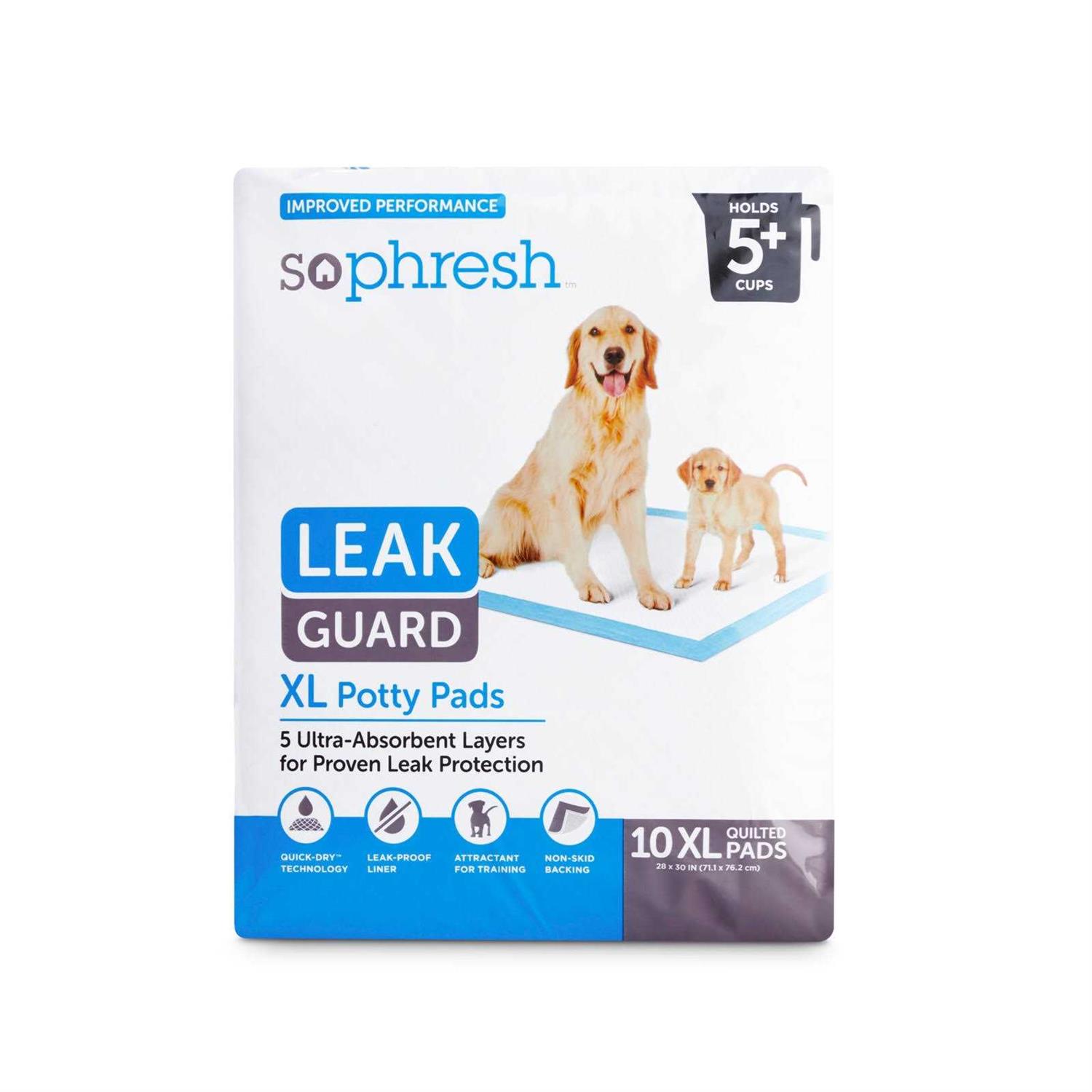 So Phresh Large Leak Guard Quilted Potty Pads
