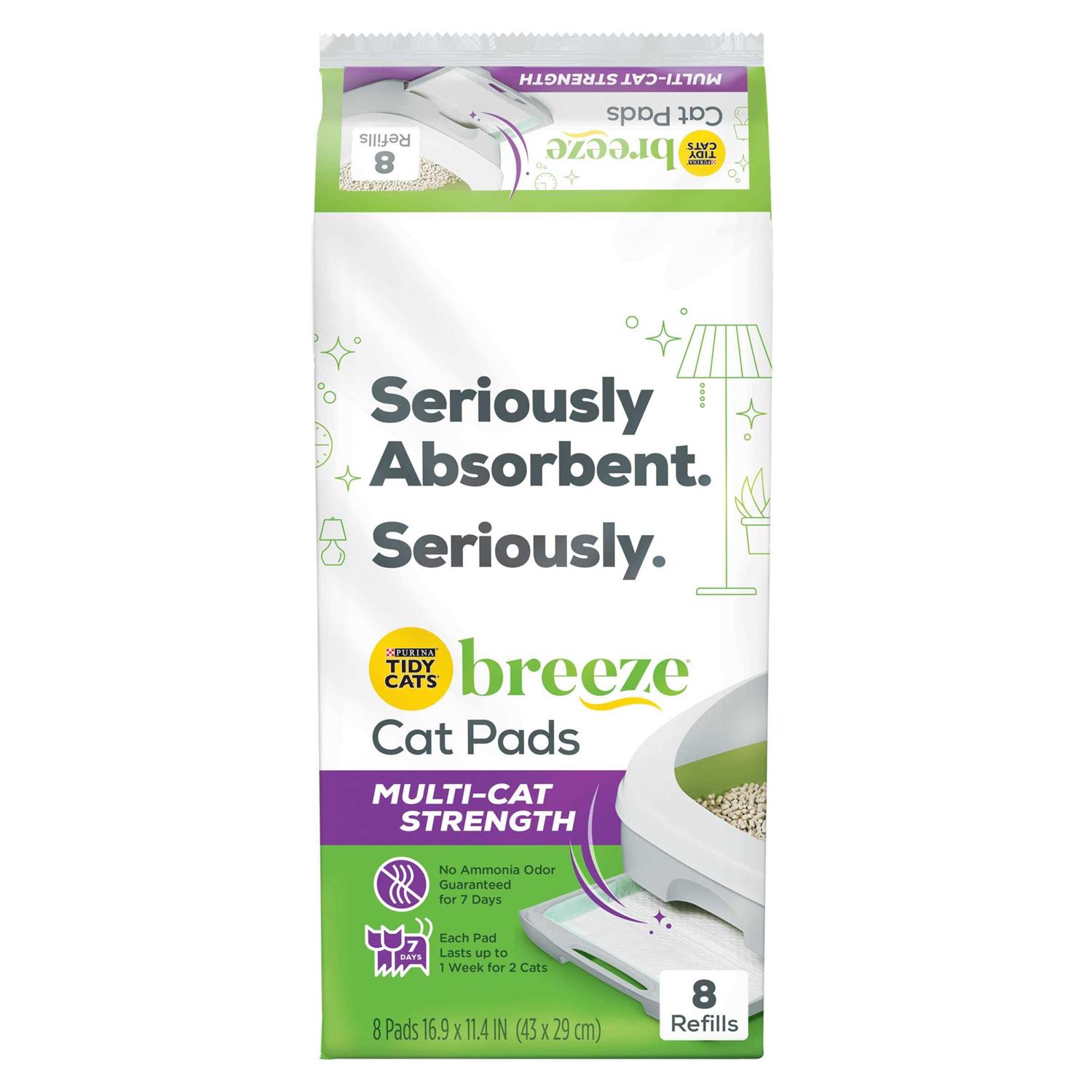 Purina Tidy Cats Cat Litter Accessories Breeze Pads Refill Pack Multi Cat Litter