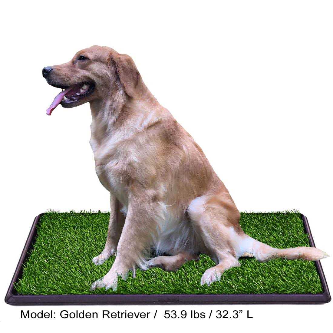 Alternative view of Lomantown Fake Grass Dog Potty Pad Portable Dog Turf Trainer Grass with Tray
