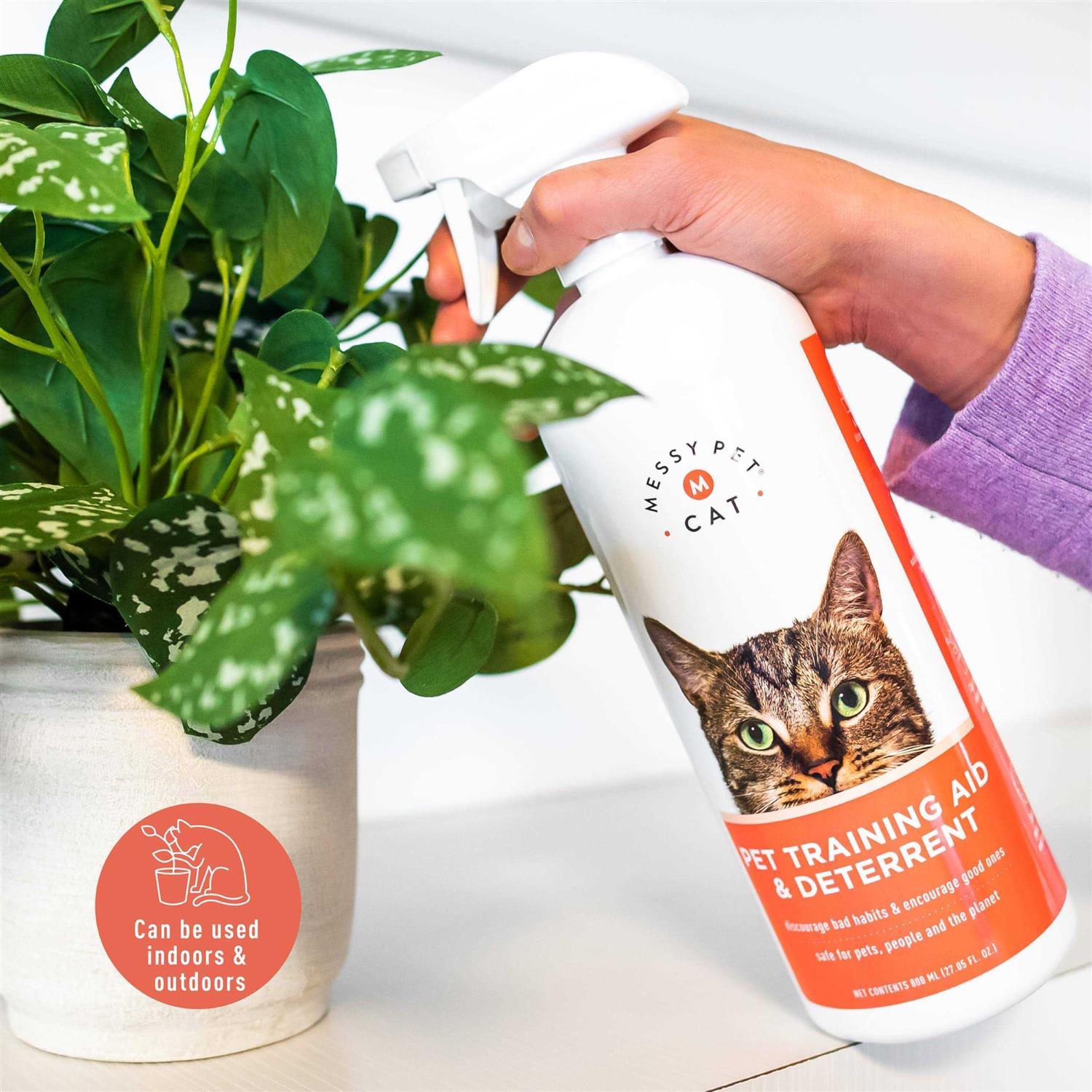 Alternative view of Messy Pet Cat Pet Training Deterrent Spray Bottle