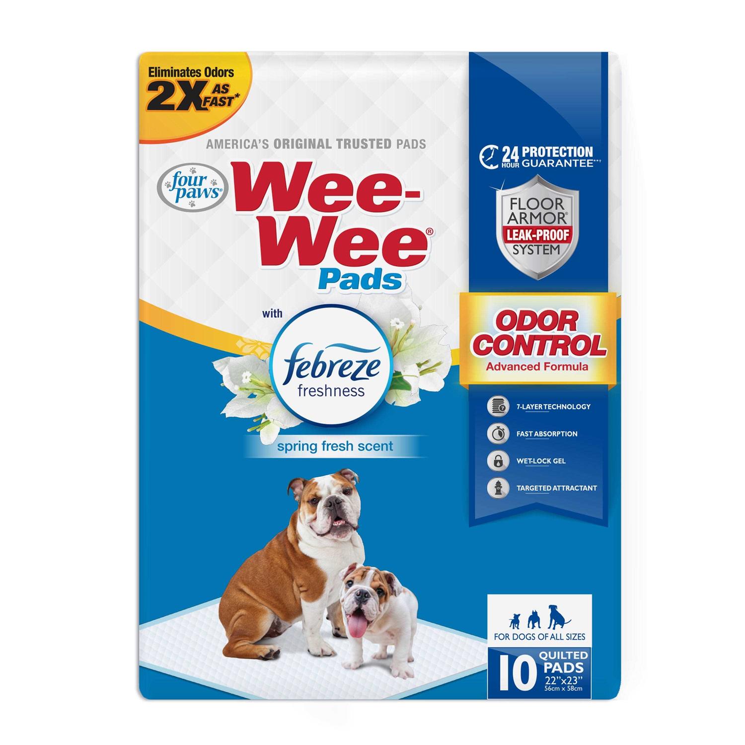Four Paws Wee-Wee Febreze Freshness Odor Control Pads