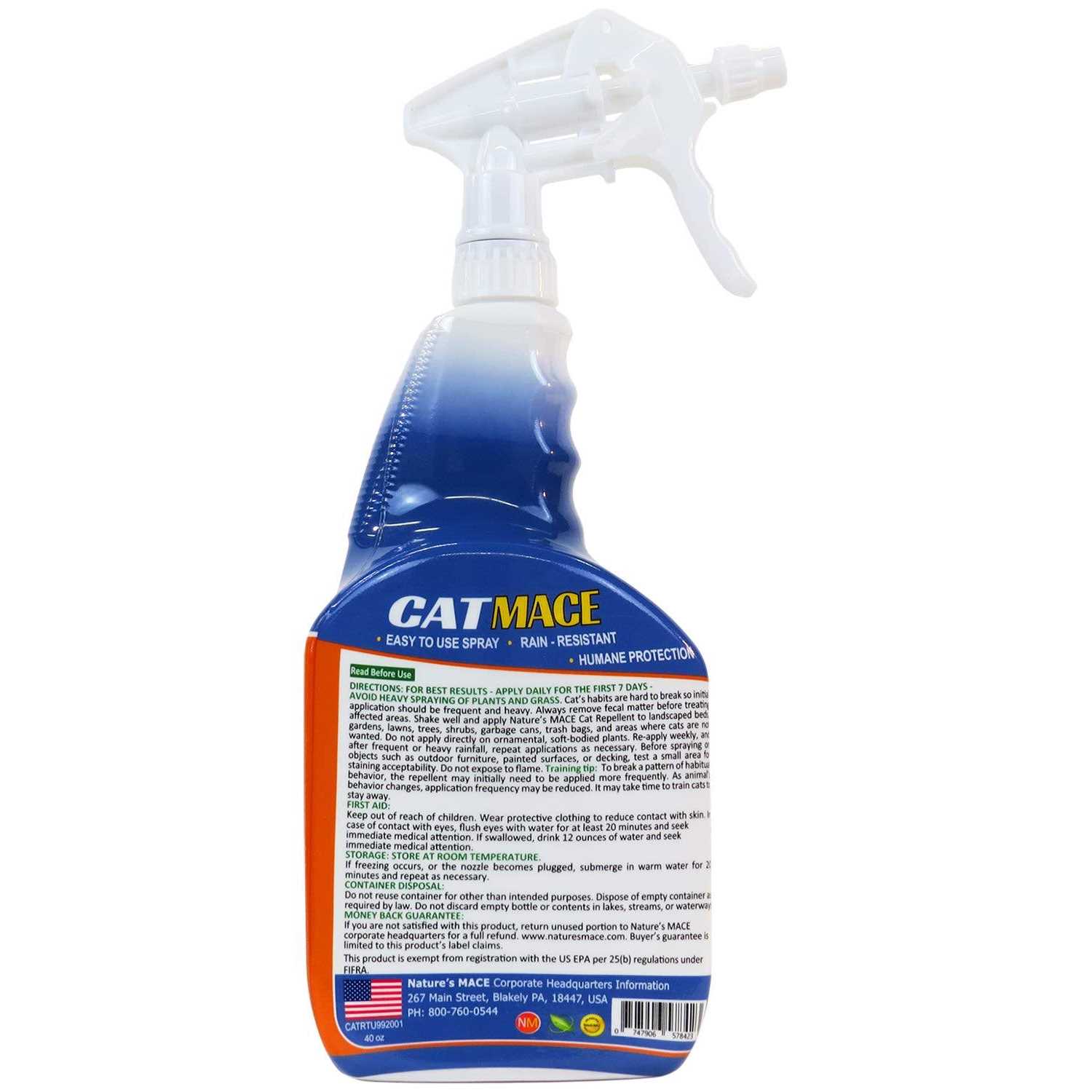Alternative view of Natures Mace Cat Repellent Ready to Use 40 oz
