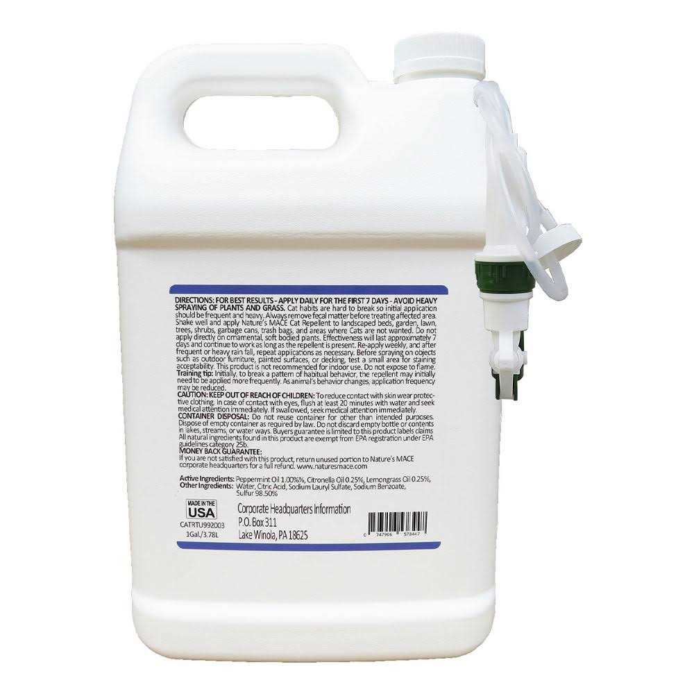 Alternative view of Nature's Mace Cat Repellent Outdoor Spray