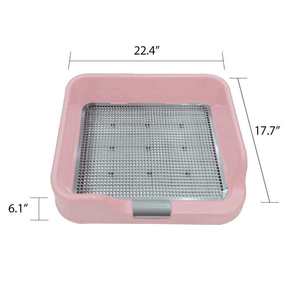 Alternative view of PS KOREA Indoor Dog Potty Tray with Protection Wall Every Side for No Leak, Spill, Accident