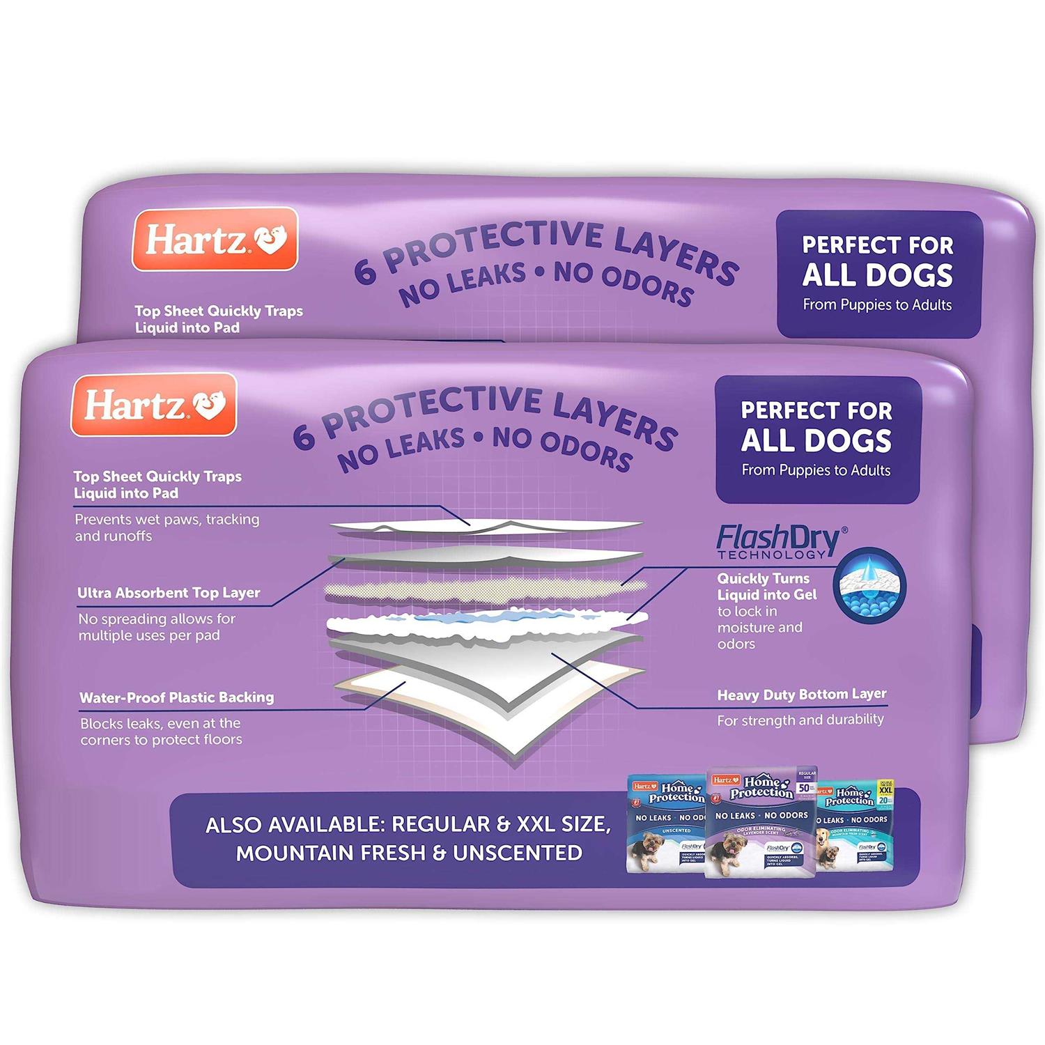 Alternative view of Hartz Home Protection Lavender Scent Odor Eliminating Dog Pads