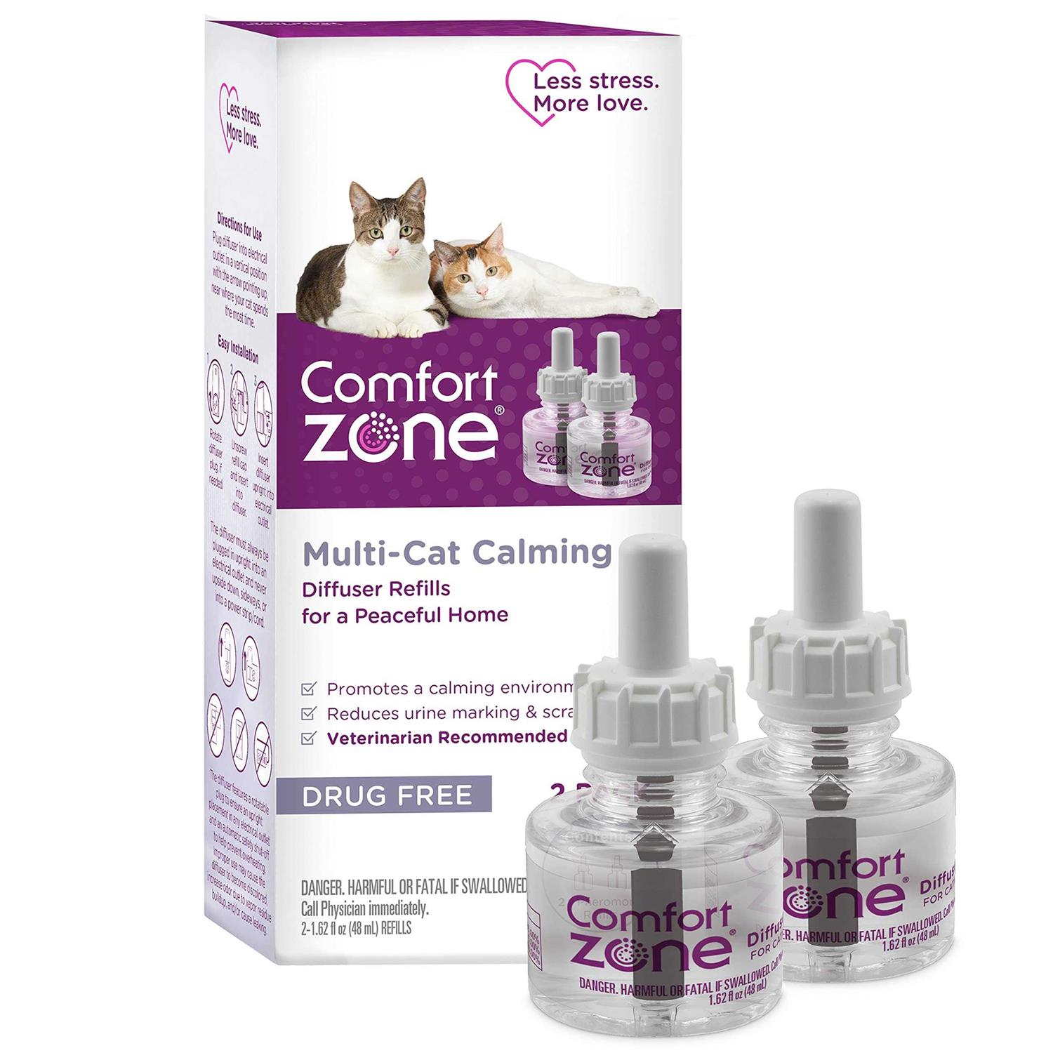 Comfort Zone Multi Cat Diffuser Refills For Cats