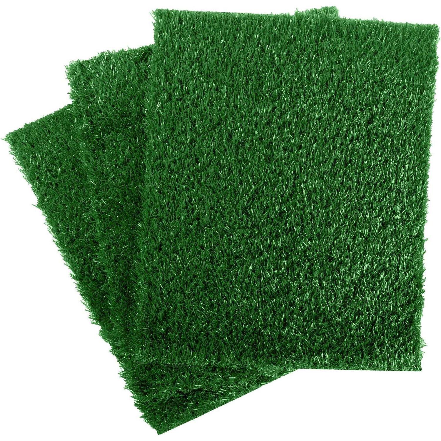 Petmaker Artificial Grass Puppy Dog Potty Pad with Tray