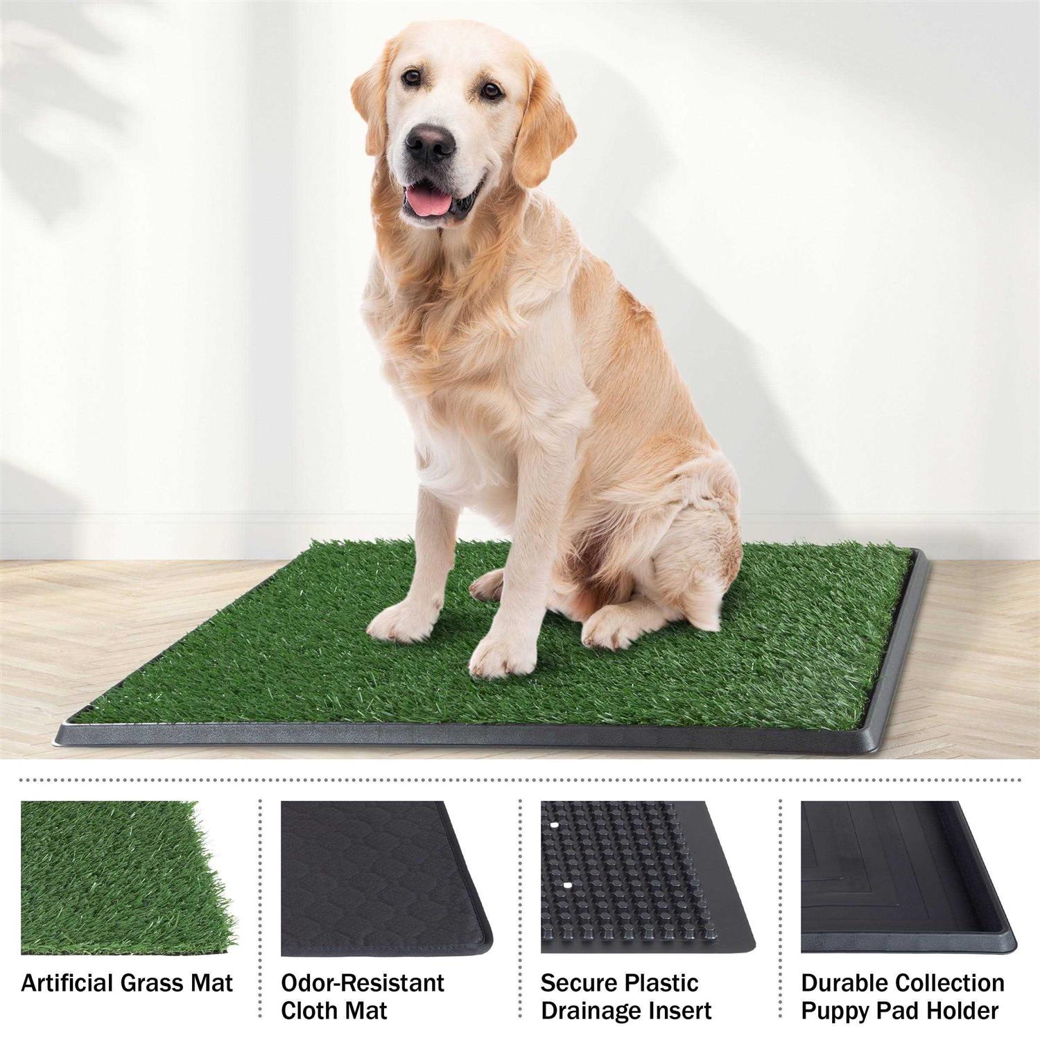 Alternative view of Petmaker Artificial Grass Puppy Dog Potty Pad with Tray
