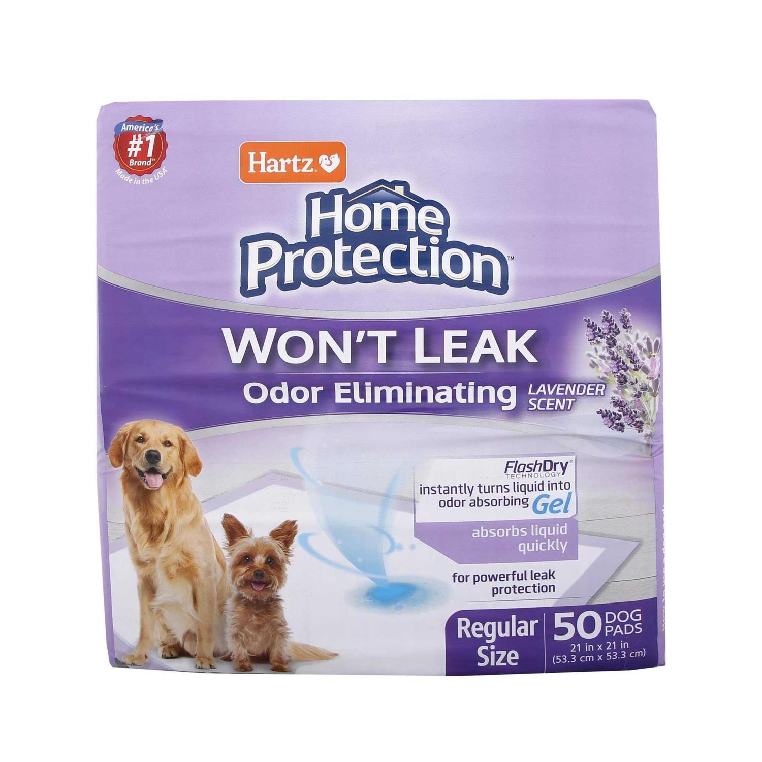 Hartz Home Protection Lavender Scent Odor Eliminating Dog Pads