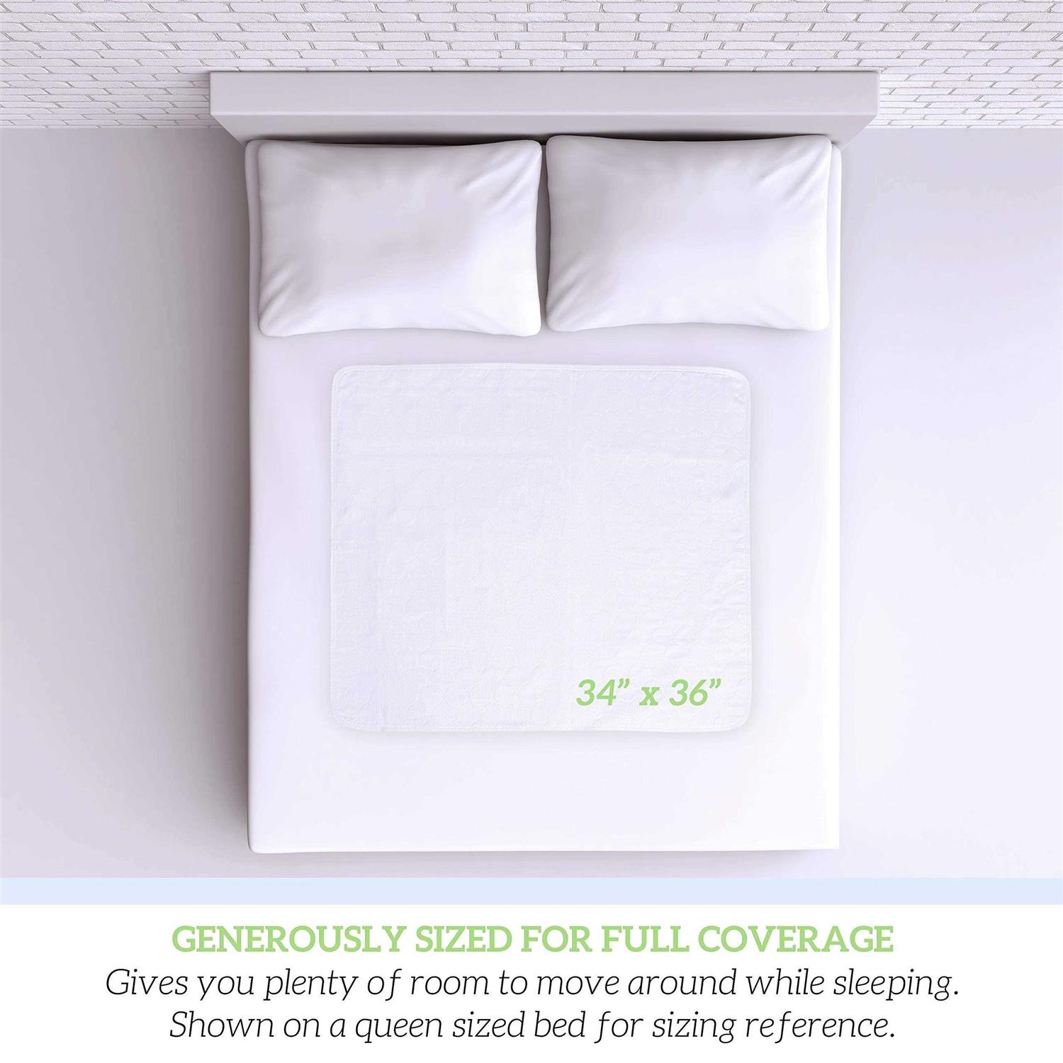 Alternative view of Green Lifestyle Washable Underpads Large Bed Pads for use as Incontinence Bed Pads