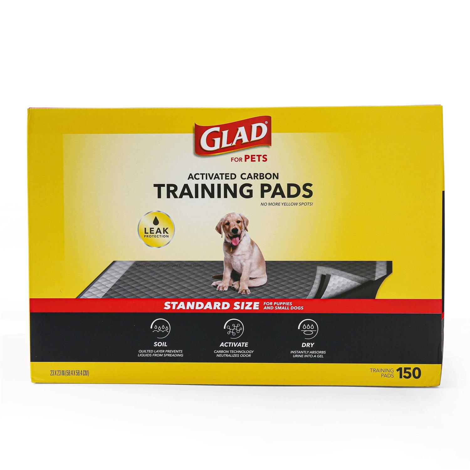 Glad for Pets Black Charcoal Puppy Pads