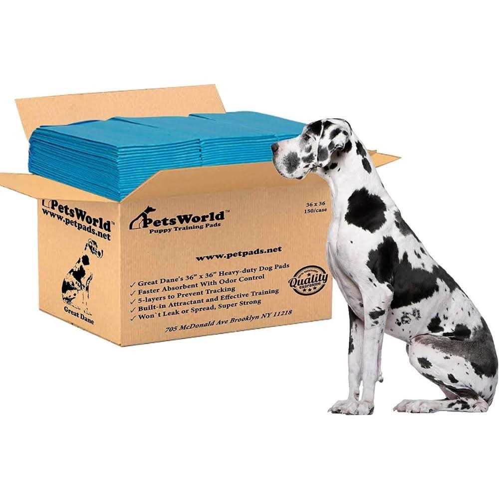 Petsworld Giant Potty Pads Odor Eliminating 36 x Pee Pads for Dogs