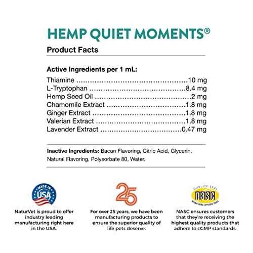 Alternative view of NaturVet Hemp Quiet Moments Calming Drops for Cats