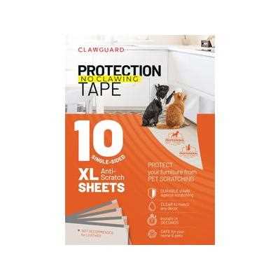 CLAWGUARD Protection Tape Durable Single-Sided Sheets Protection Barrier, 20 count, 17 X 12-in