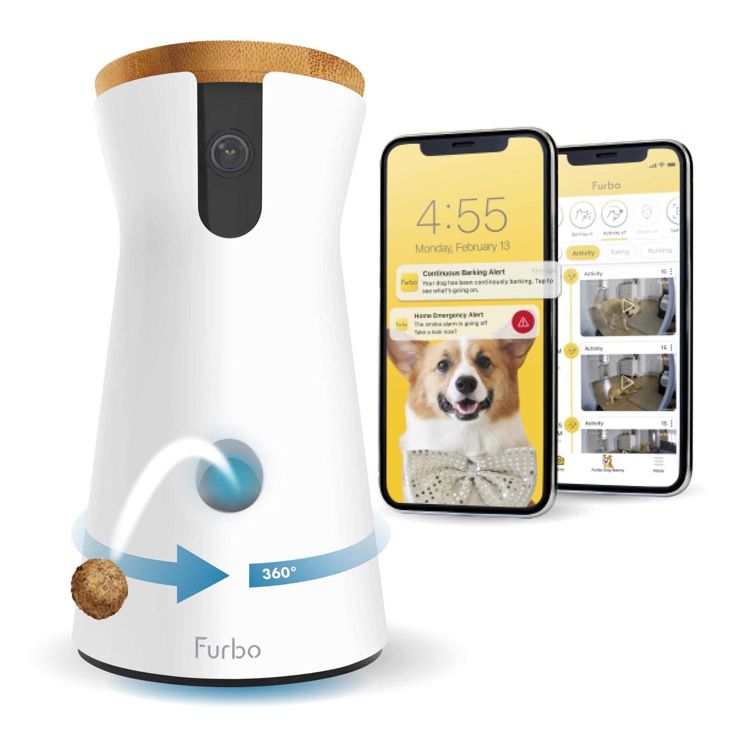Furbo 360° Dog Camera w/Subscription Smart Camera Designed for Dogs